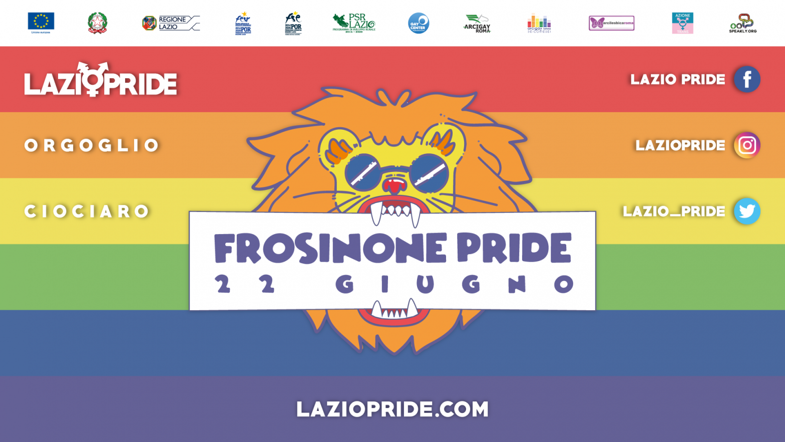 Lazio Pride: a Frosinone il Sindaco della Lega non concede Patrocinio. Consiglio Regionale approvi legge contro l’omotransfobia
